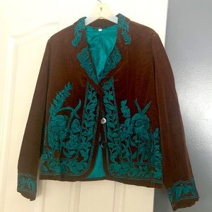 Brown Haven  Bleu Large women jacket  no tag but new